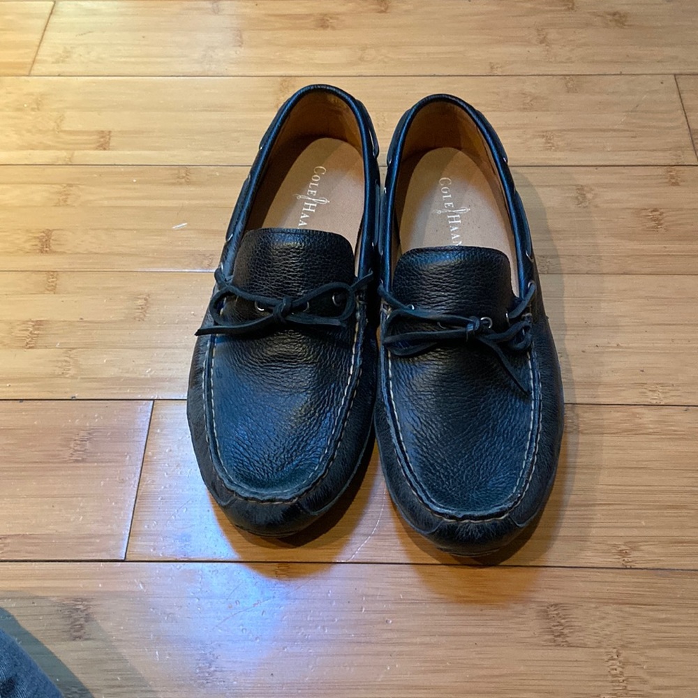 Men’s loafers, black coal, hon size 9